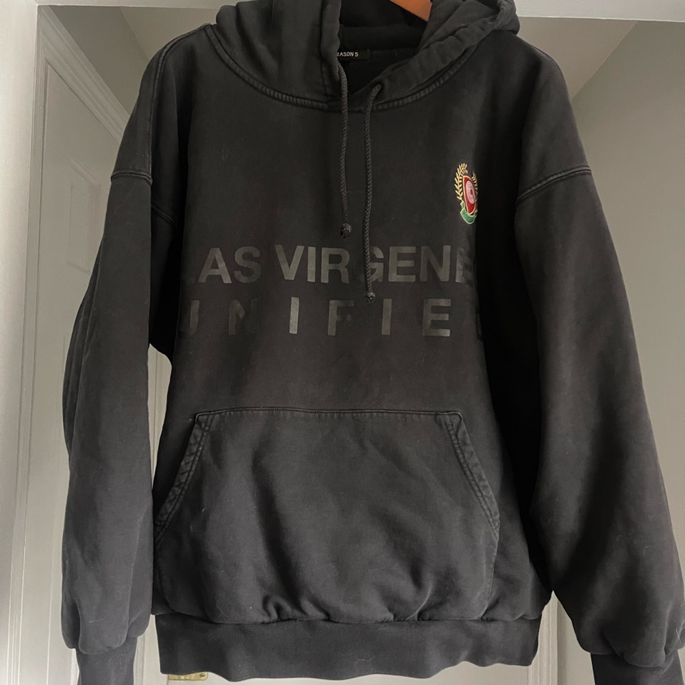 Yeezy Season 5 Las Virgenes Unified Double Layered Hoodie Mens size S
